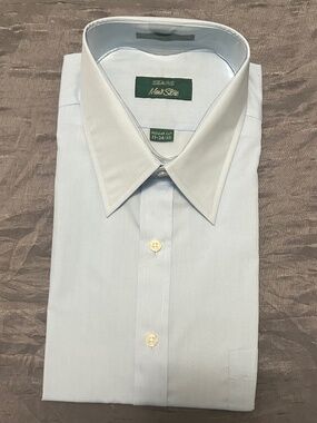Vintage Sears Light Blue Long Sleeve Dress Shirt 👔